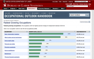 Bureau of Labor Statistics Website